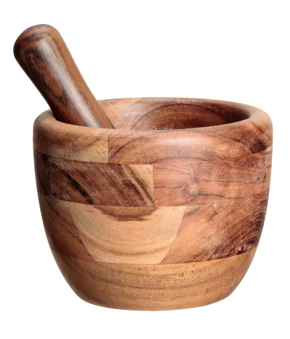 Wooden Mortar Pestle